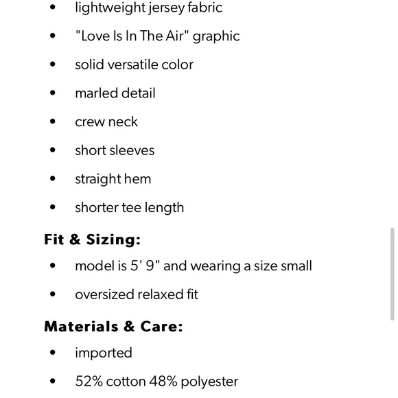 Love Is In The Air Graphic Tee - Picture 4 of 4